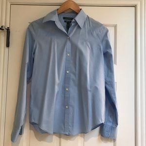 Women’s Ralph Lauren Blue Dress Shirt Small